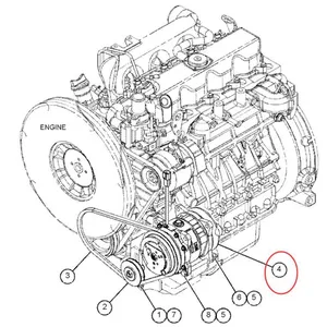 SD5H09 A/C Compressor 422-6493 for Caterpillar CAT 303.5E2 303CR 304.5E2 304E2 304CR 305.5E 305.5E2 305CR 305E2 306E2 — 3