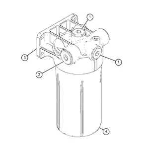 Oil Filter 5000483 for Caterpillar Engine C9.3B Excavator CAT 336 340 345 349 350 352 395 — 3