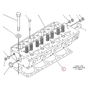 Cylinder Head Gasket 6I4689 for Caterpillar Engine 3114 CAT Backhoe Loader 446B 446D Excavator E110B E120B — 2