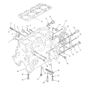 Cylinder Head Gasket 7C3803 for Caterpillar Engine 3054 CAT Excavator 205 206 Backhoe Loader 416 426 428 — 4