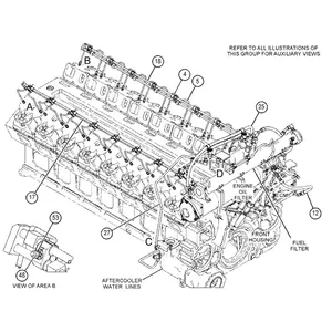 Adapter 7C7682 for Caterpillar Engine 3508 3512B 3516B Excavator CAT 5130 5130B Wheel Loader 994D 994F 994H 994K — 2