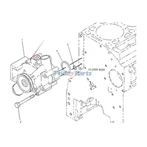 Water Pump 7E-7398 for Caterpillar CAT Engine 3114 3116 3126B C7 Loader 924F 928F 928G 938F 938G 950G 962G — 8