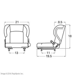 CAT LIFT TRUCKS – SEAT, W/RETRACTABLE BELT A000016203 — 2