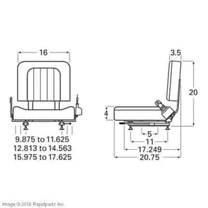 CAT LIFT TRUCKS – SEAT,STD W/ ADJUSTER AND A000025819 — 2