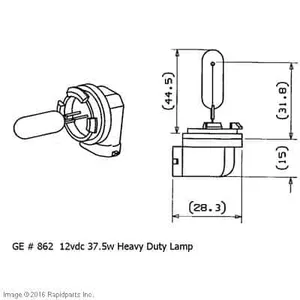 CAT LIFT TRUCKS – 12V HALOGEN BULB HEAVY DUTY – 37.5W A000002709 — 4