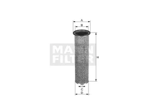 Original MANN-FILTER Luftfilterelement (Sekundärelement) CF 924