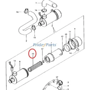 Filter Element CH12881 for John Deere Engine 3009 3011 Tractor 670 770 870 970 1070 1050 950 850 — 5