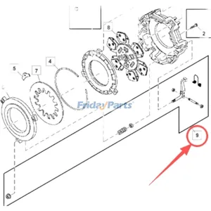 Clutch Repair Kit for John Deere Engine 4045 6091 3029 Tractor 5050E 5055E 5060E 5075E 5090E 5425H — 2