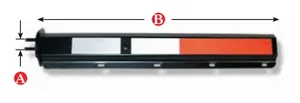 Mud Flap Brackets Spring Loaded 2.5" Spacing CM230BCT