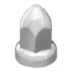 #10276 CR. PL. BULLET PUSH-ON NUT CVR W/FLANGE 33MMX2-3/8"H
