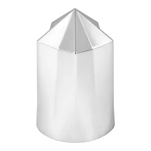 #10235 CR. PLASTIC POINTED STAR PUSH-ON NUT COVER 33MM X 3-1/2" H