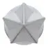 #10235 CR. PLASTIC POINTED STAR PUSH-ON NUT COVER 33MM X 3-1/2" H — 2