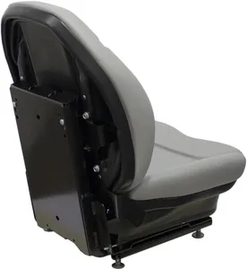 Dynapac CC122 Roller Replacement Seat & Mechanical Suspension - Gray Vinyl — 6