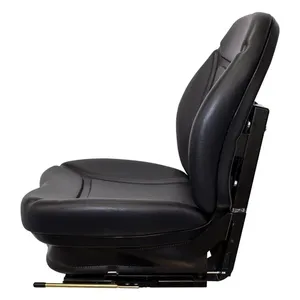 Dynapac CC122 Roller Replacement Seat & Mechanical Suspension - Black Vinyl — 3