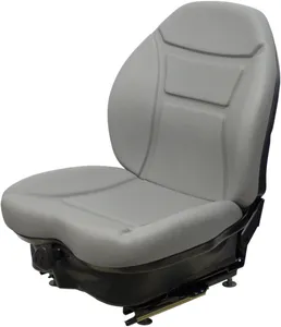 Genie GTH1056 Telehandler Replacement Seat & Mechanical Suspension - Gray Vinyl