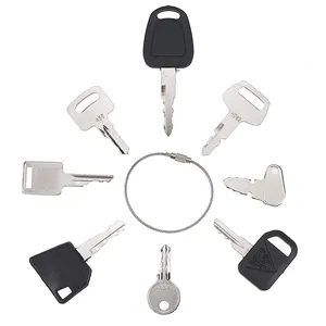 8 Pcs Ignition Key D250 A77313 F900 for Bobcat CASE New Holland Heavy Equipment — 2