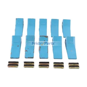 10 Pieces Bucket Teeth 230SP With Pin 23FP for John Deere CASE JCB Skid Steer Loader And Excavator Backhoe — 5