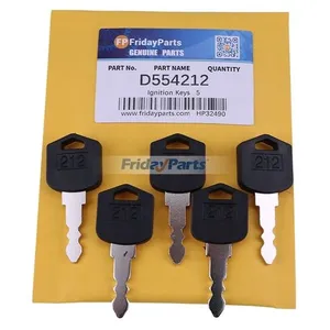 Ignition Keys D554212 for Doosan Daewoo Forklift D25 D35 G25 G35 — 2