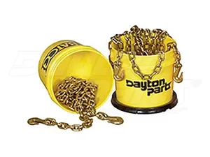 Dayton Parts DC23595620 Load Binder Chain - 5/16 In. X 20 Ft. With Clevis Hooks 4,700 Lbs. Wll