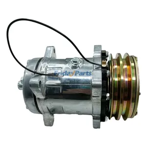 12V 2A SD508 A/C Compressor 3405689R1 E8NN-19D629-AA for New Holland Combine TR86 TR96 Tractor 5110 5610 6410 6810 7410 7610 7910 8630