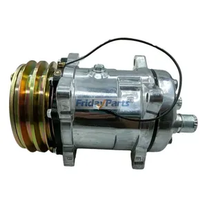 12V 2A SD508 A/C Compressor 3405689R1 E8NN-19D629-AA for New Holland Combine TR86 TR96 Tractor 5110 5610 6410 6810 7410 7610 7910 8630 — 5