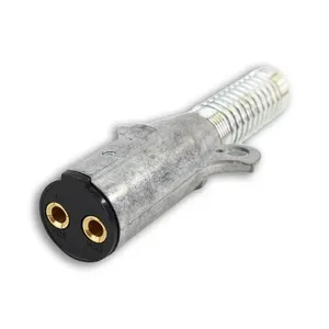 EL15336 DUAL POLE MALE PLUG WITH SPRING