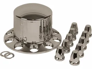 Rear Hub Cover Set, Chrome - 33MM | ETP-MW972