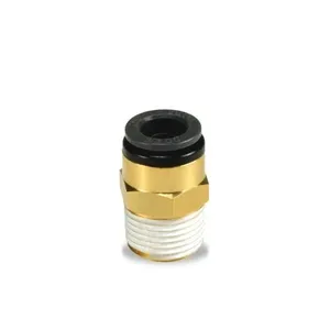 Elite Truck Parts Push-Lock Male Connector 3/8 X 3/8 | ETP-QL1368-6C