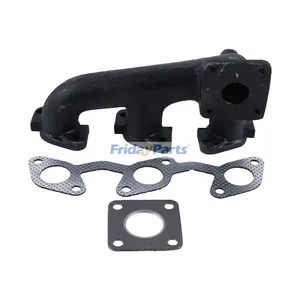 Exhaust Manifold 15371-12370 With Gasket for Kubota Engine D1402B Tractor L2002 L2402 L1802 L175 L185 L1500DT New Holland Loader L454 L455