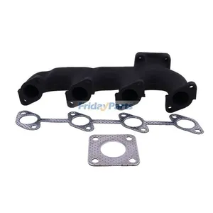 4 Cylinder Exhaust Manifold 16616-12312 With Gasket for Kubota Engine V1505 V1305 — 3