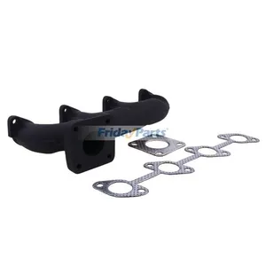 4 Cylinder Exhaust Manifold 16616-12312 With Gasket for Kubota Engine V1505 V1305 — 4