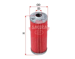 Sakura Fuel Filter Element F-5207 Cross Ref: 119810-55650 — 2
