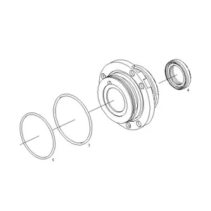 Bosch CP1H3 flange O ring F01M100048 — 2