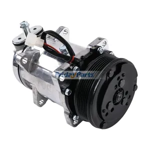 12V 5H16/SD510 6PK 125MM A/C Compressor F0NN19D629AA F0NN19D629AB for Ford New Holland Tractor 5640 6640 7740 7840 8240 8340 — 2