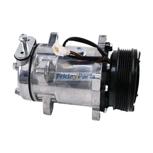 12V 5H16/SD510 6PK 125MM A/C Compressor F0NN19D629AA F0NN19D629AB for Ford New Holland Tractor 5640 6640 7740 7840 8240 8340