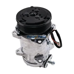 12V 5H16/SD510 6PK 125MM A/C Compressor F0NN19D629AA F0NN19D629AB for Ford New Holland Tractor 5640 6640 7740 7840 8240 8340 — 3
