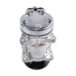 12V 5H16/SD510 6PK 125MM A/C Compressor F0NN19D629AA F0NN19D629AB for Ford New Holland Tractor 5640 6640 7740 7840 8240 8340 — 5