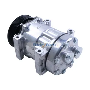 12V 7PK 126mm SD7H15 A/C Compressor F69-1015-151 F69-1013 F69-1015-131 for Kenworth T680 T880 T660 Peterbilt 365 367 389 567 579 587 Truck — 4