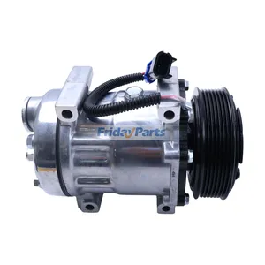 12V 7PK 126mm SD7H15 A/C Compressor F69-1015-151 F69-1013 F69-1015-131 for Kenworth T680 T880 T660 Peterbilt 365 367 389 567 579 587 Truck