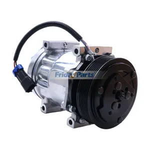 12V 6PK 126mm 7H15 A/C Compressor F69-1015-111 F69-1028-111 for Peterbilt 365 367 389 Kenworth T680 T660 T880 Truck — 2
