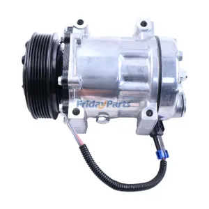 12V 6PK 126mm 7H15 A/C Compressor F69-1015-111 F69-1028-111 for Peterbilt 365 367 389 Kenworth T680 T660 T880 Truck — 4