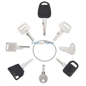 8 Pcs Ignition Key D250 A77313 F900 for Bobcat CASE New Holland Heavy Equipment — 2