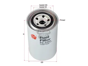 Sakura Spin-On Fuel Filter FC-5201 Cross Ref: 123907-55800 — 2