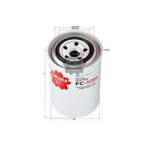 Sakura Spin-On Fuel Filter FC-5201 Cross Ref: 123907-55800