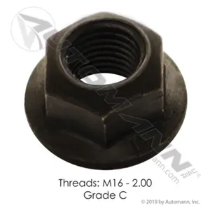 Automann FLNC16MM Flanged Lock Nut 16mm 2 Pitch