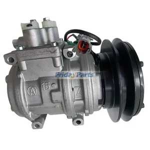 For Komatsu Bulldozer D65E-12 D65EX-12 Air Conditioning Compressor 14X-911-17400 ND047200-4451 — 6