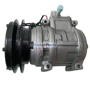 For Komatsu Bulldozer D65E-12 D65EX-12 Air Conditioning Compressor 14X-911-17400 ND047200-4451 — 5