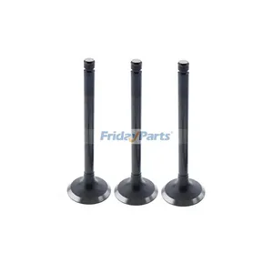 For Yanmar 3TNE84 3TNE84T Komatsu 3D84E Intake Valve 3PCS YM129100-11100