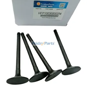 For Yanmar 4TNE88 Komatsu 4D88E Exhaust Valve 4 PCS YM129100-11130