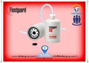 FS1275 TAHLİYE HORTUMLU YAKIT FİLTRESİ FS1280 FLEETGUARD